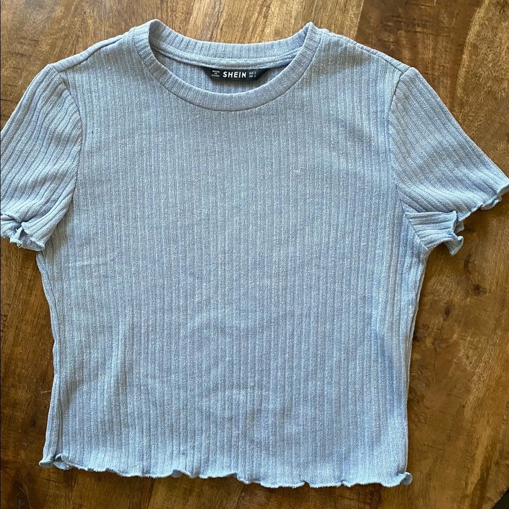 cropped basic t